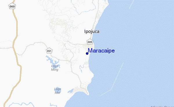 mapa de ubicación de Maracaipe