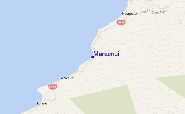 mapa de ubicación de Maraenui