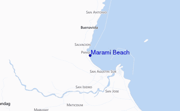 mapa de ubicación de Marami Beach