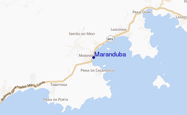 mapa de ubicación de Maranduba