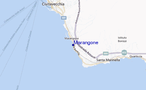 mapa de ubicación de Marangone