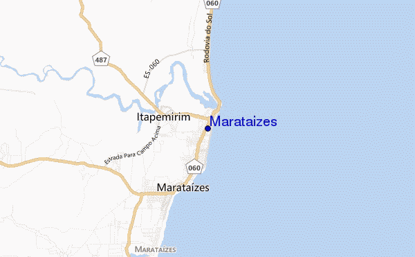 mapa de ubicación de Marataizes
