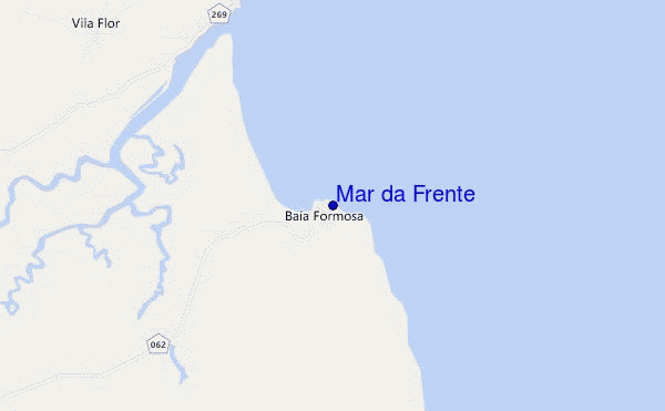 mapa de ubicación de Mar da Frente
