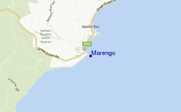 mapa de ubicación de Marengo