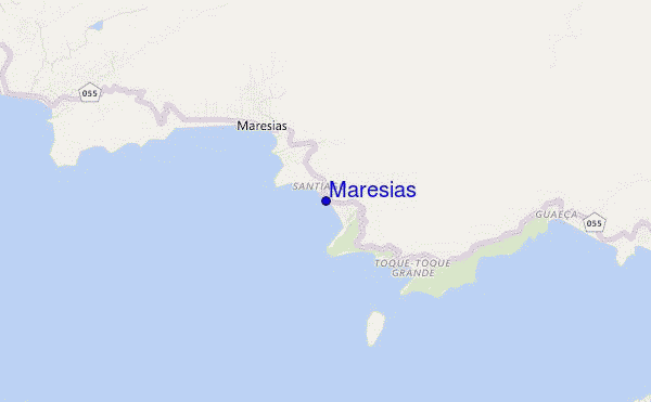 mapa de ubicación de Maresias