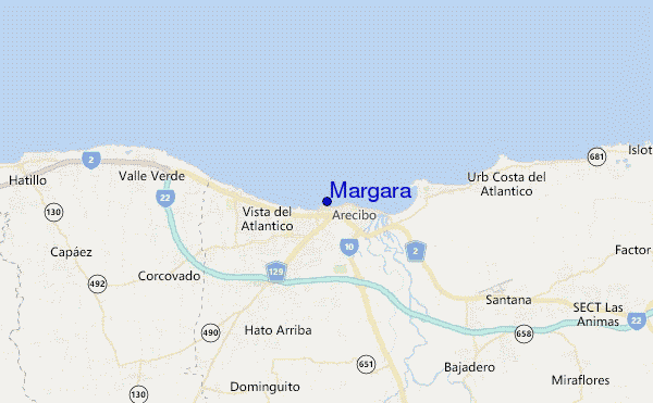 mapa de ubicación de Margara