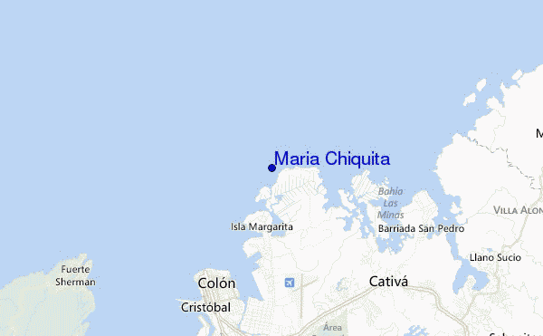 mapa de ubicación de Maria Chiquita