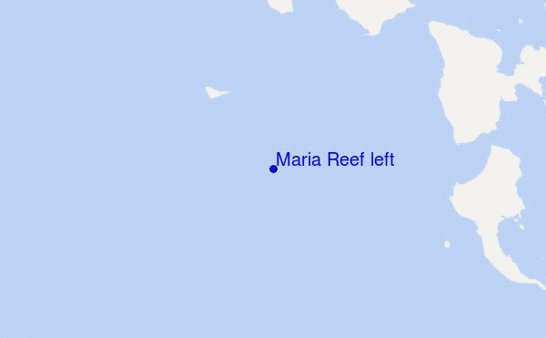 mapa de ubicación de Maria Reef left