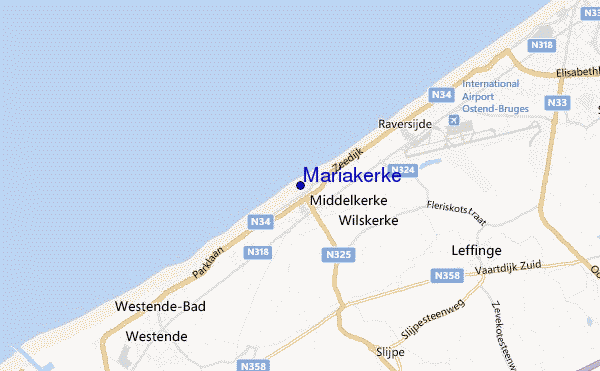 mapa de ubicación de Mariakerke