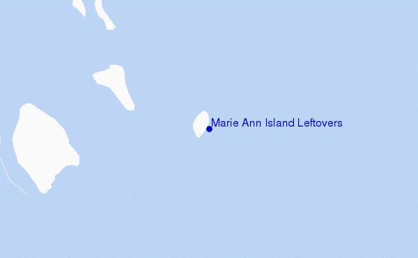 mapa de ubicación de Marie Ann Island Leftovers