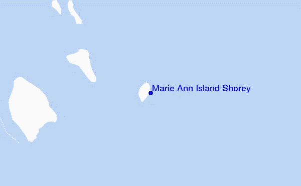 mapa de ubicación de Marie Ann Island Shorey