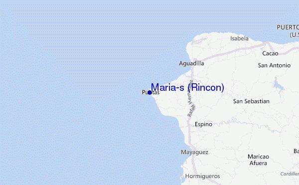 Maria's (Rincon) Location Map