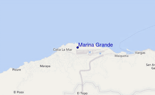 mapa de ubicación de Marina Grande