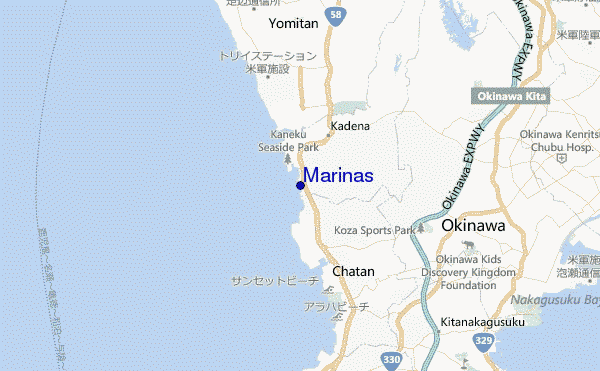 mapa de ubicación de Marinas