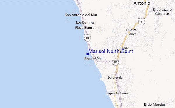 mapa de ubicación de Marisol North Point