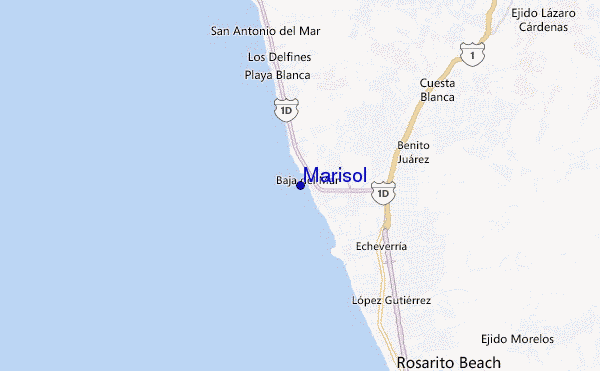 mapa de ubicación de Marisol