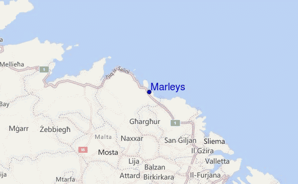 mapa de ubicación de Marleys