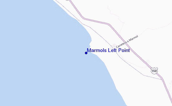 mapa de ubicación de Marmols Left Point