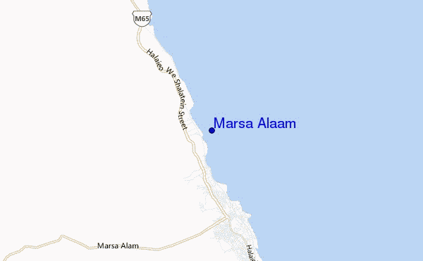 mapa de ubicación de Marsa Alaam