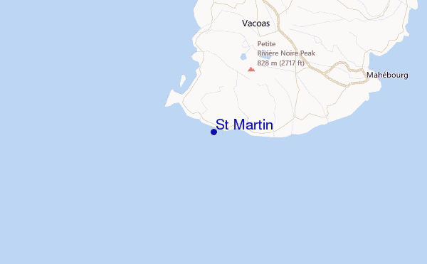 St Martin Location Map