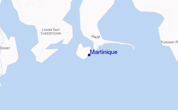 mapa de ubicación de Martinique