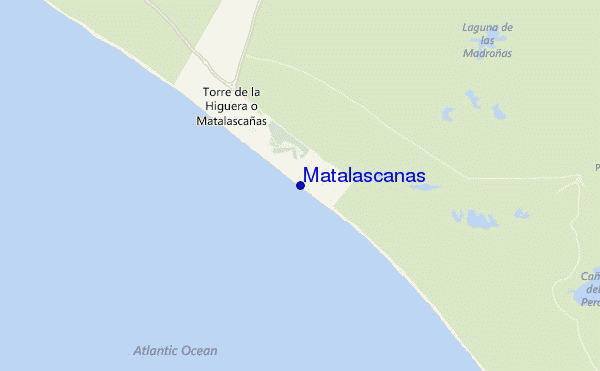 mapa de ubicación de Matalascañas