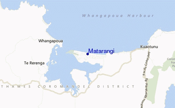 mapa de ubicación de Matarangi