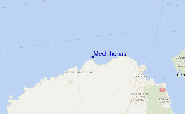 mapa de ubicación de Mechihonas