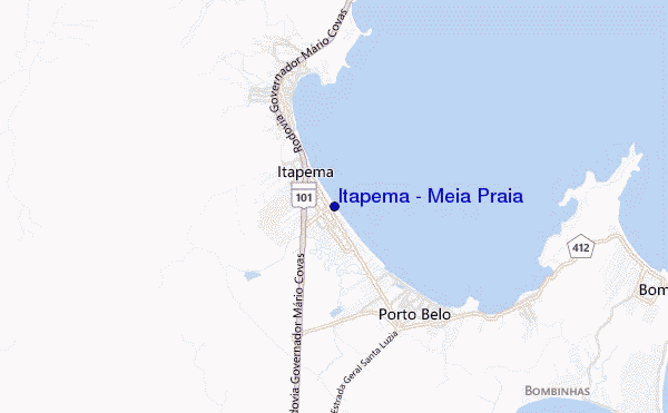 mapa de ubicación de Itapema - Meia Praia