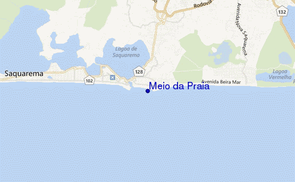 mapa de ubicación de Meio da Praia