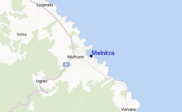 mapa de ubicación de Melnitza