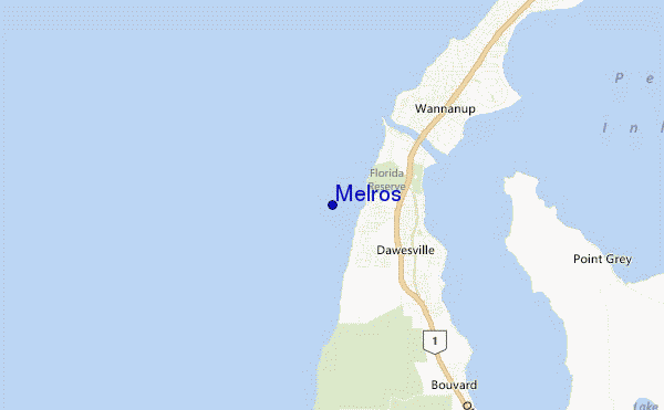 mapa de ubicación de Melros