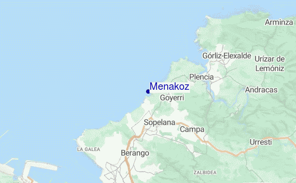 mapa de ubicación de Menakoz