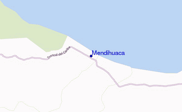 mapa de ubicación de Mendihuaca