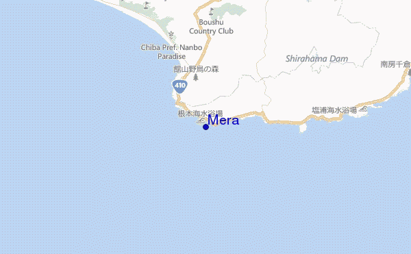 mapa de ubicación de Mera