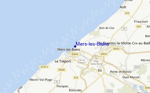 mapa de ubicación de Mers-les-Bains