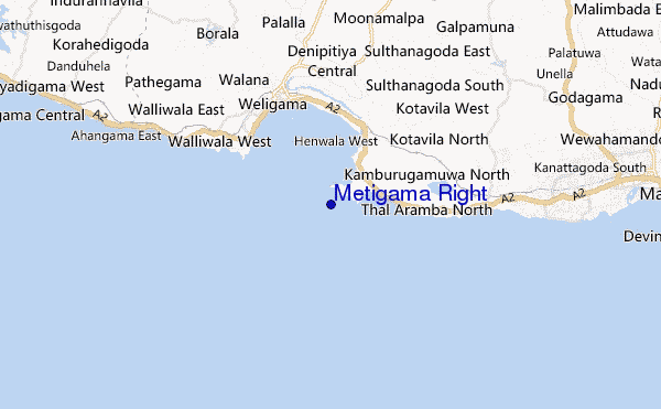 mapa de ubicación de Metigama Right