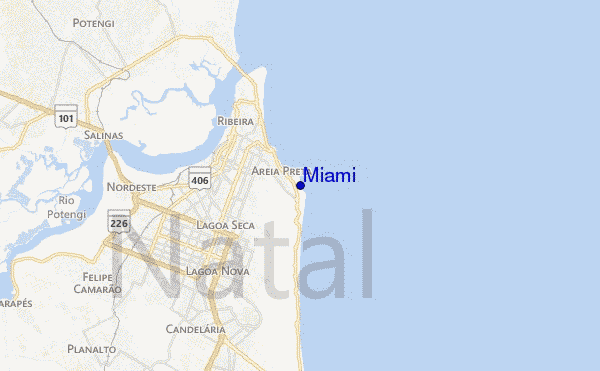 mapa de ubicación de Miami