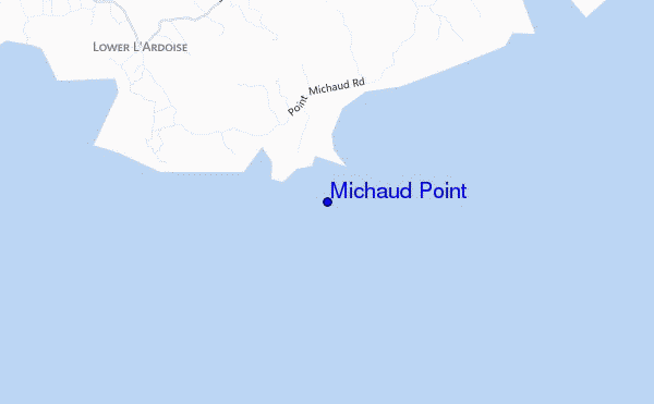 mapa de ubicación de Michaud Point