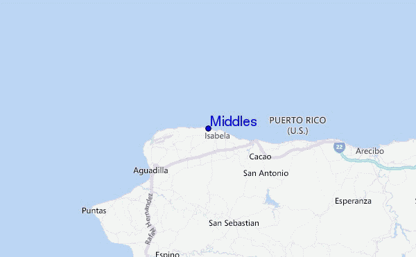 Middles Location Map