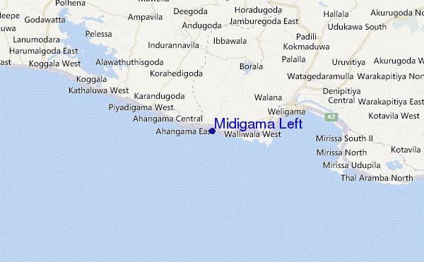 mapa de ubicación de Midigama Left