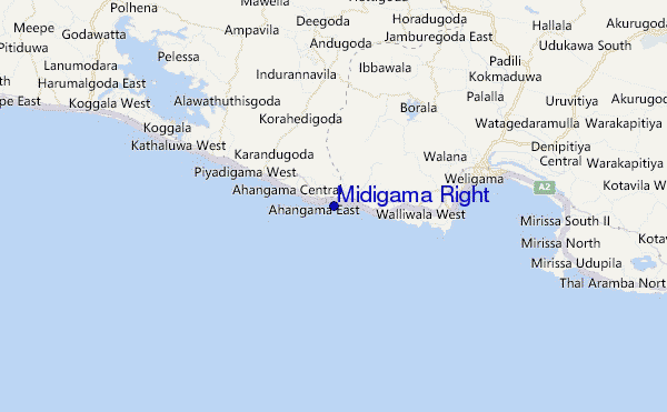 mapa de ubicación de Midigama Right