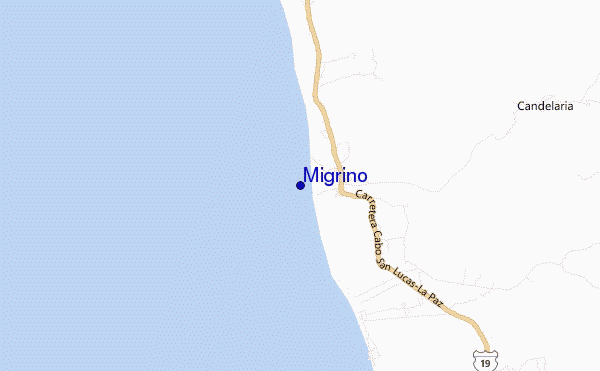 mapa de ubicación de Migrino