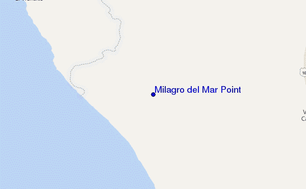 mapa de ubicación de Milagro del Mar Point