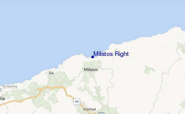 mapa de ubicación de Milatos Right