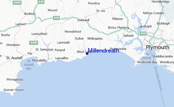 Millendreath Location Map