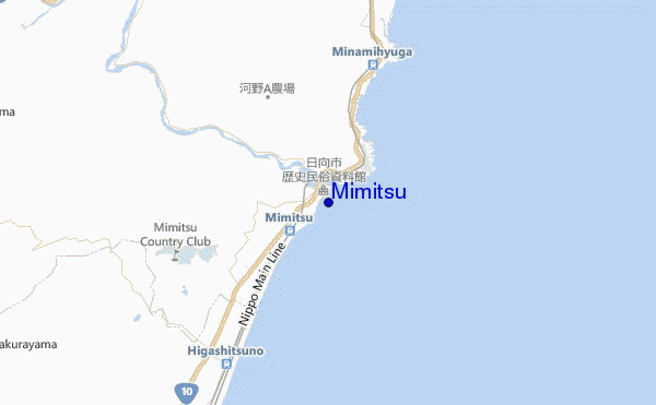 mapa de ubicación de Mimitsu