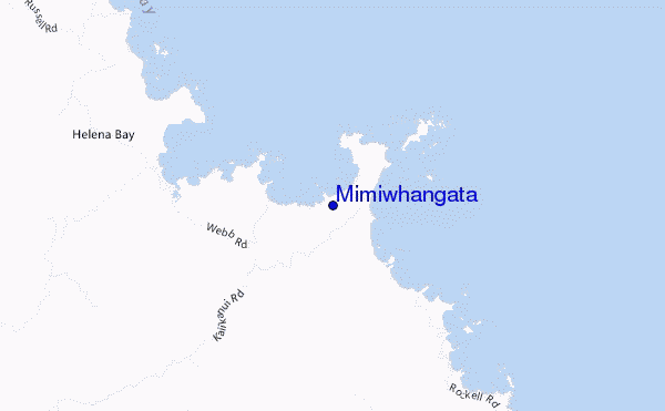 mapa de ubicación de Mimiwhangata