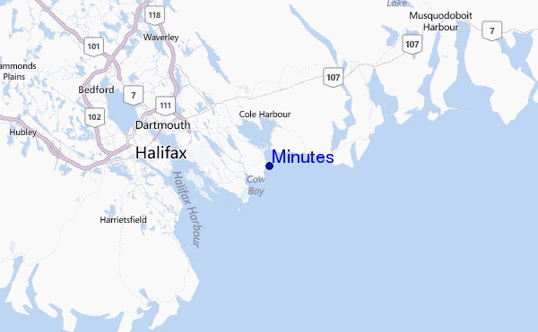 Minutes Location Map