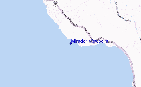mapa de ubicación de Mirador Viewpoint